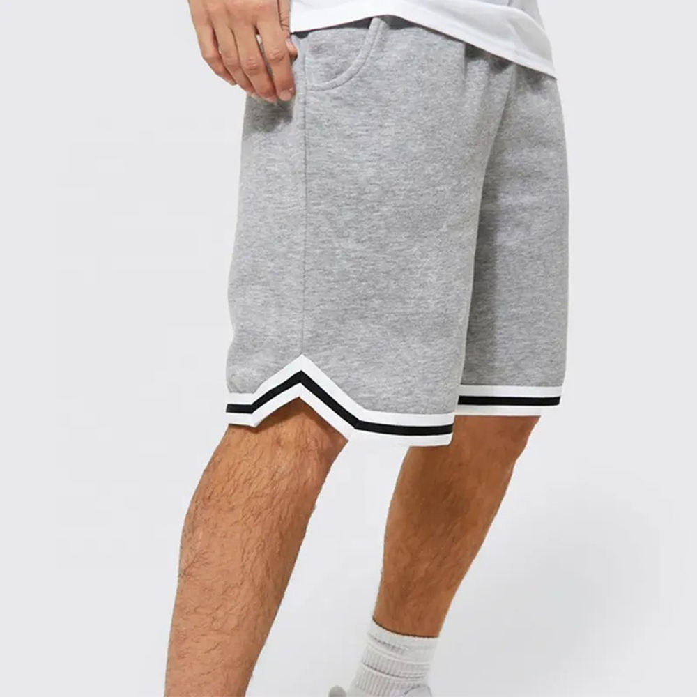 National Apparels High Quality Custom Made Basketball Shorts For Mens Cropped Fit Polyester Plain Sublimation Shorts For Mens